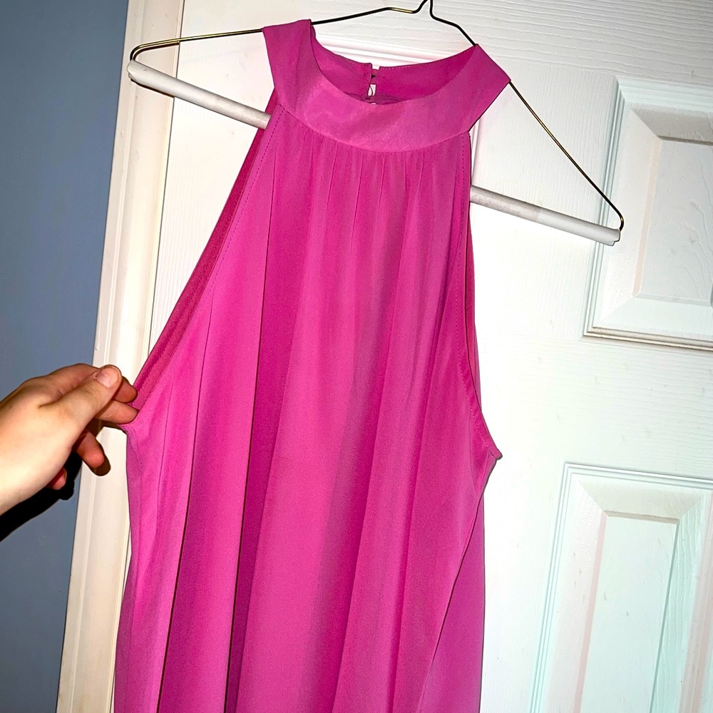 Hot Pink Halter Dress